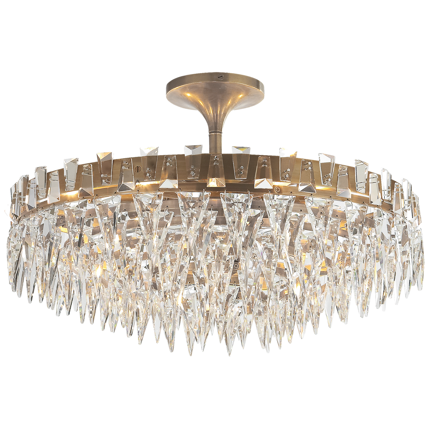 FLUSH MOUNT CRYSTAL LIGHT (Available in 2 Finishes)