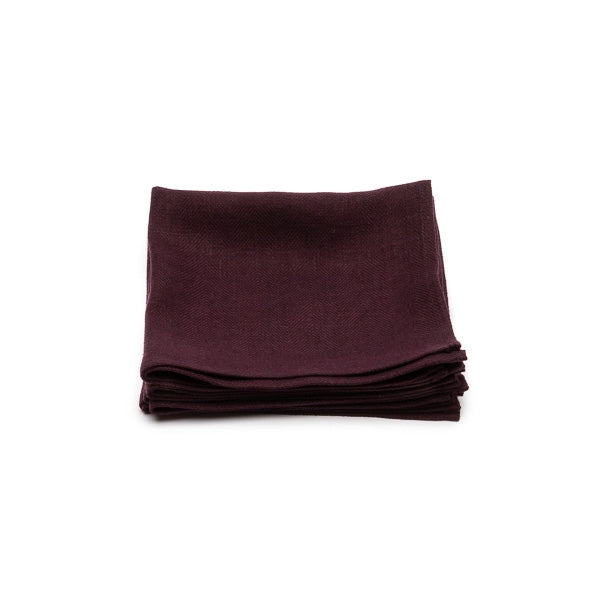 NAPKIN AUBERGINE LINEN 20"