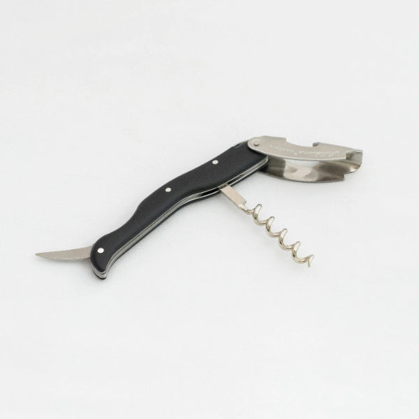 WINE WAITER W/BLACK HANDLE METAL BOX