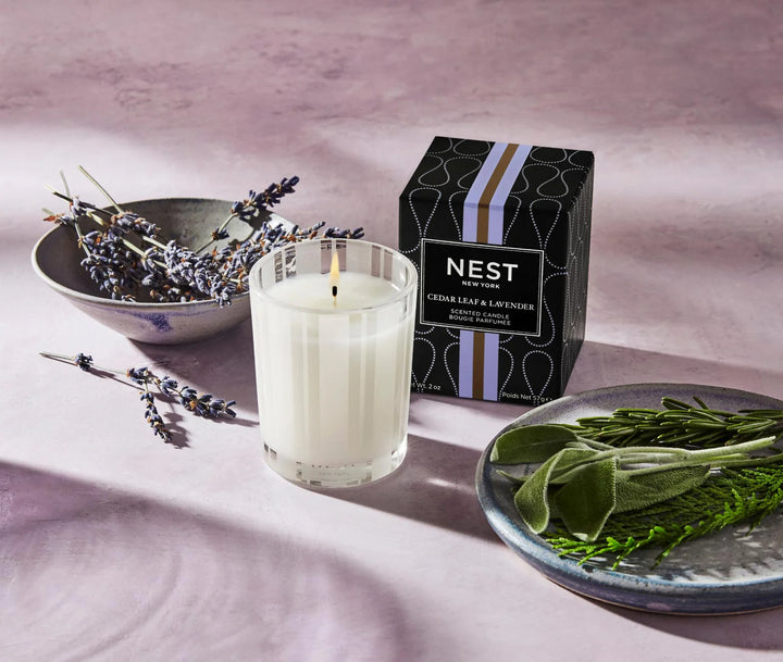 CANDLE CEDAR LEAF & LAVENDER