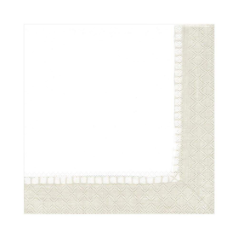 NAPKIN LUNCHEON LINEN BORDER