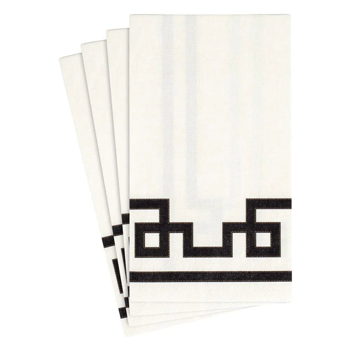 NAPKIN PAPER GUEST RIVE BLACK & WHITE