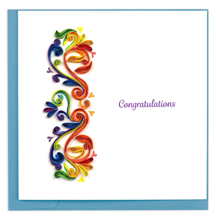 GREETING CARD "RAINBOW SWIRL"