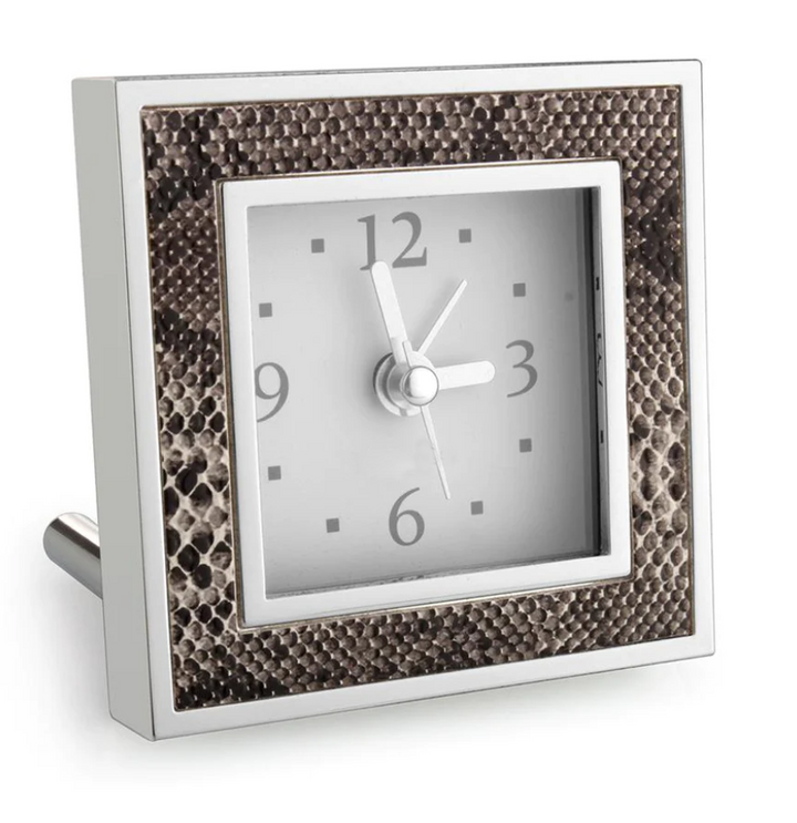 ALARM CLOCK SNAKE & SILVER SQUARE #27720