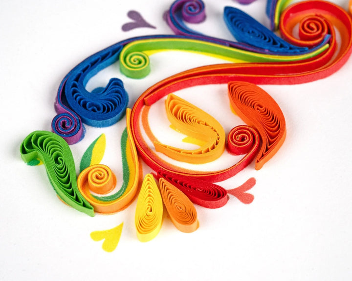 GREETING CARD "RAINBOW SWIRL"