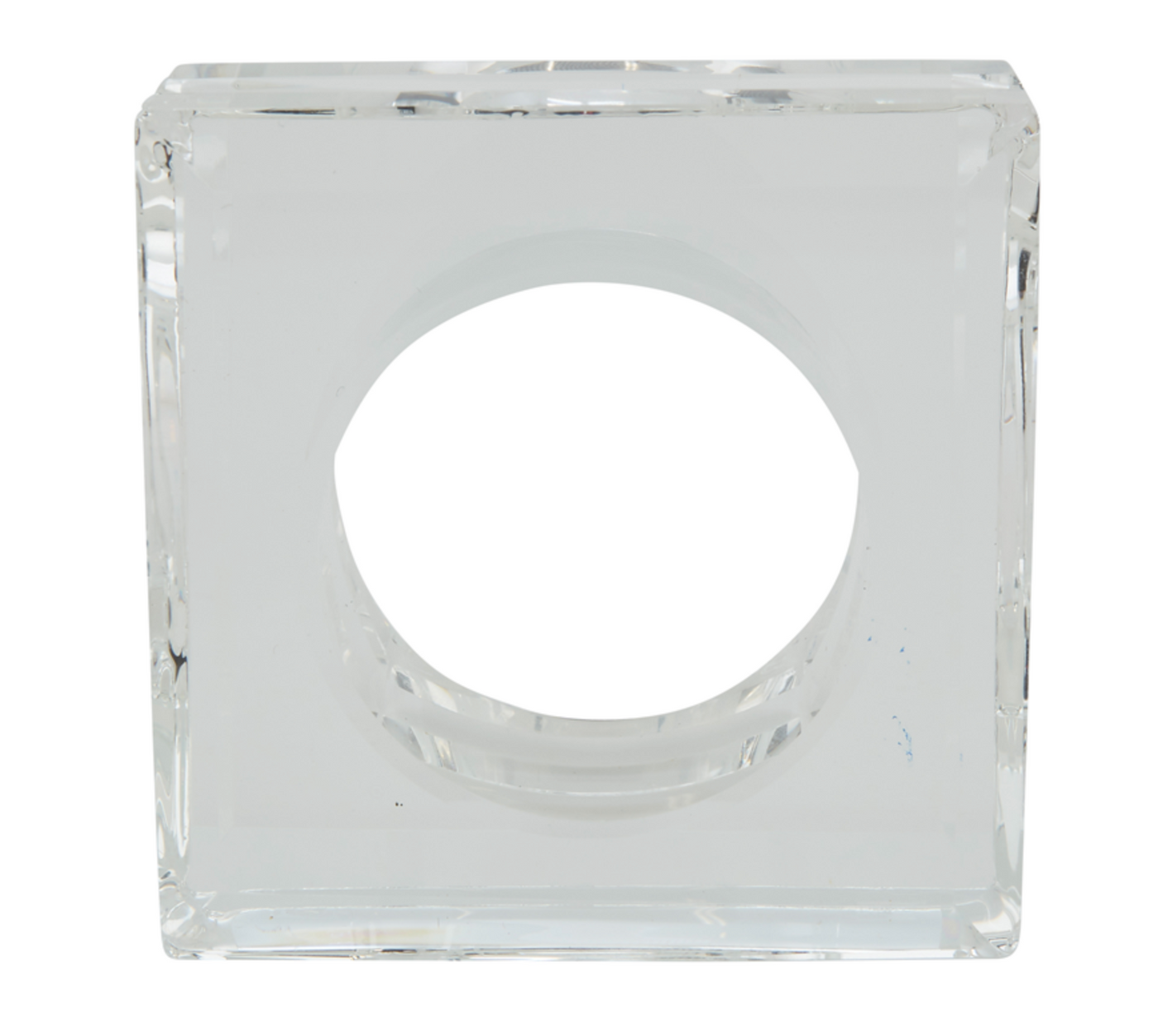 NAPKIN RING CRYSTAL SQUARE CLEAR