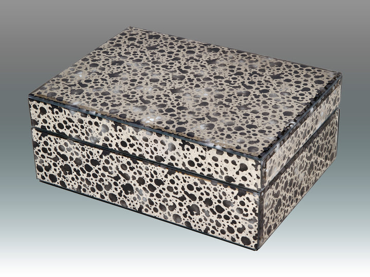 BOX ANTIQUE MIRRORED RAIN STAIN