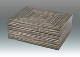 BOX WOOD GEOMETRIC PATTERN GREY