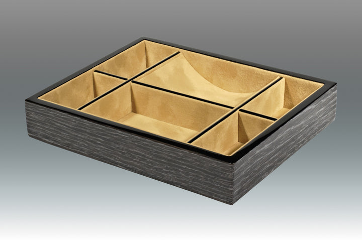 TRAY VALET WOOD DIVIDED