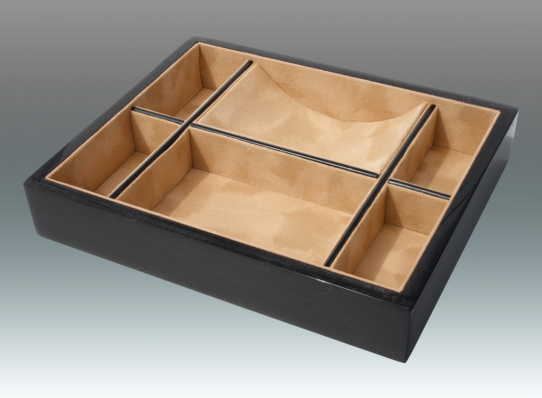 TRAY VALET WOOD DIVIDED