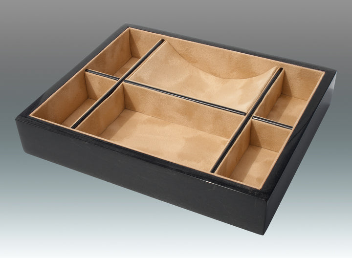 TRAY VALET WOOD DIVIDED