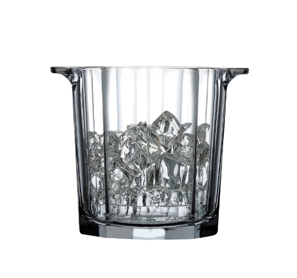 ICE BUCKET FACETED GLASS HEMINGWAY #28197