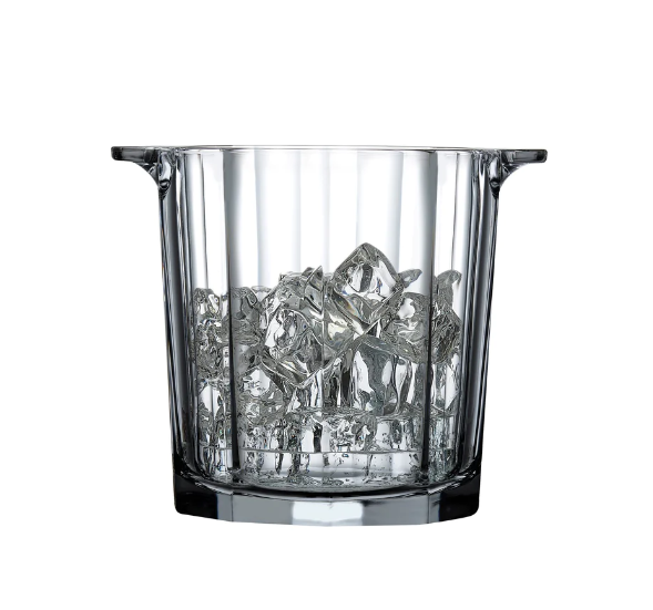 ICE BUCKET FACETED GLASS HEMINGWAY