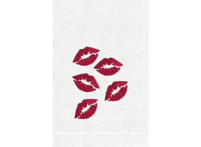 GUEST TOWEL SMOOCH RED