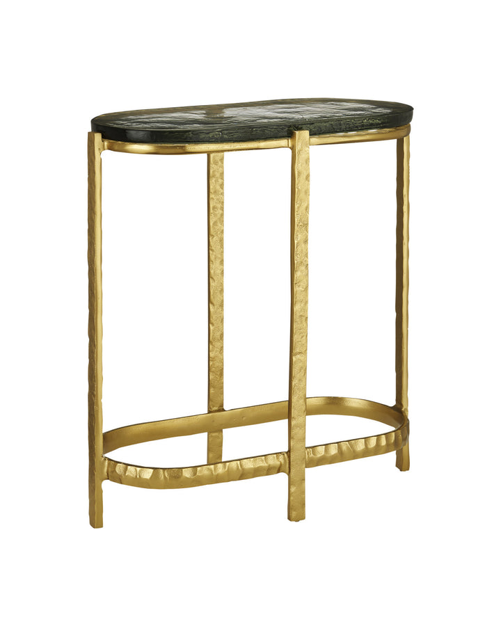SIDE TABLE GOLD ACCENTS