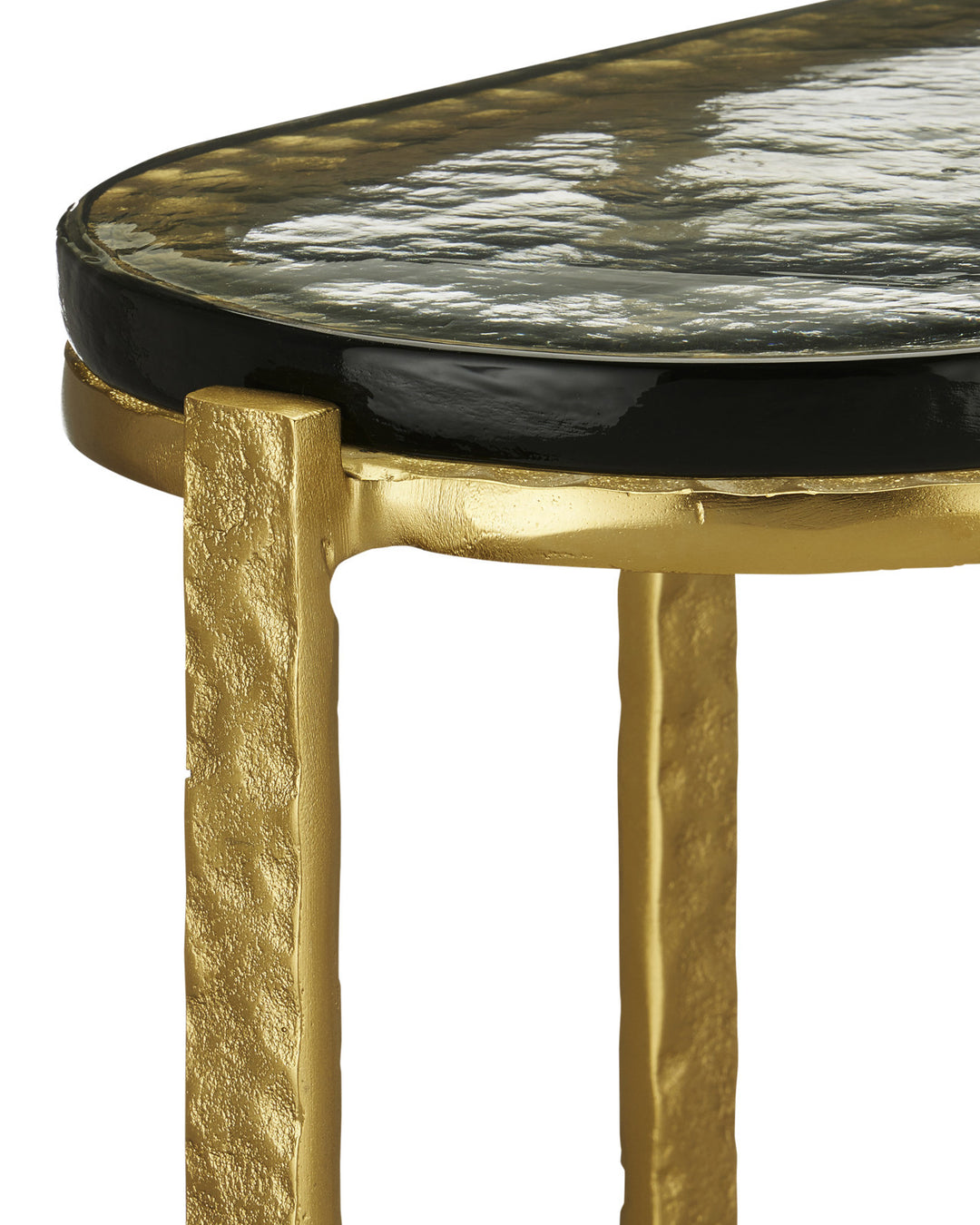 SIDE TABLE GOLD ACCENTS