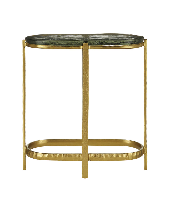 SIDE TABLE GOLD ACCENTS