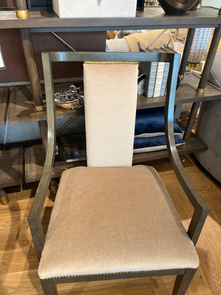 CHAIR GRAY WITH SILK MOHAIR #28761