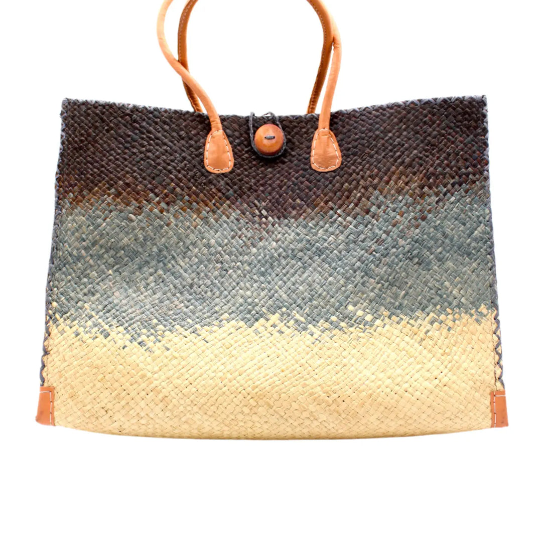 BEACH BAG STRAW OMBRE LARGE