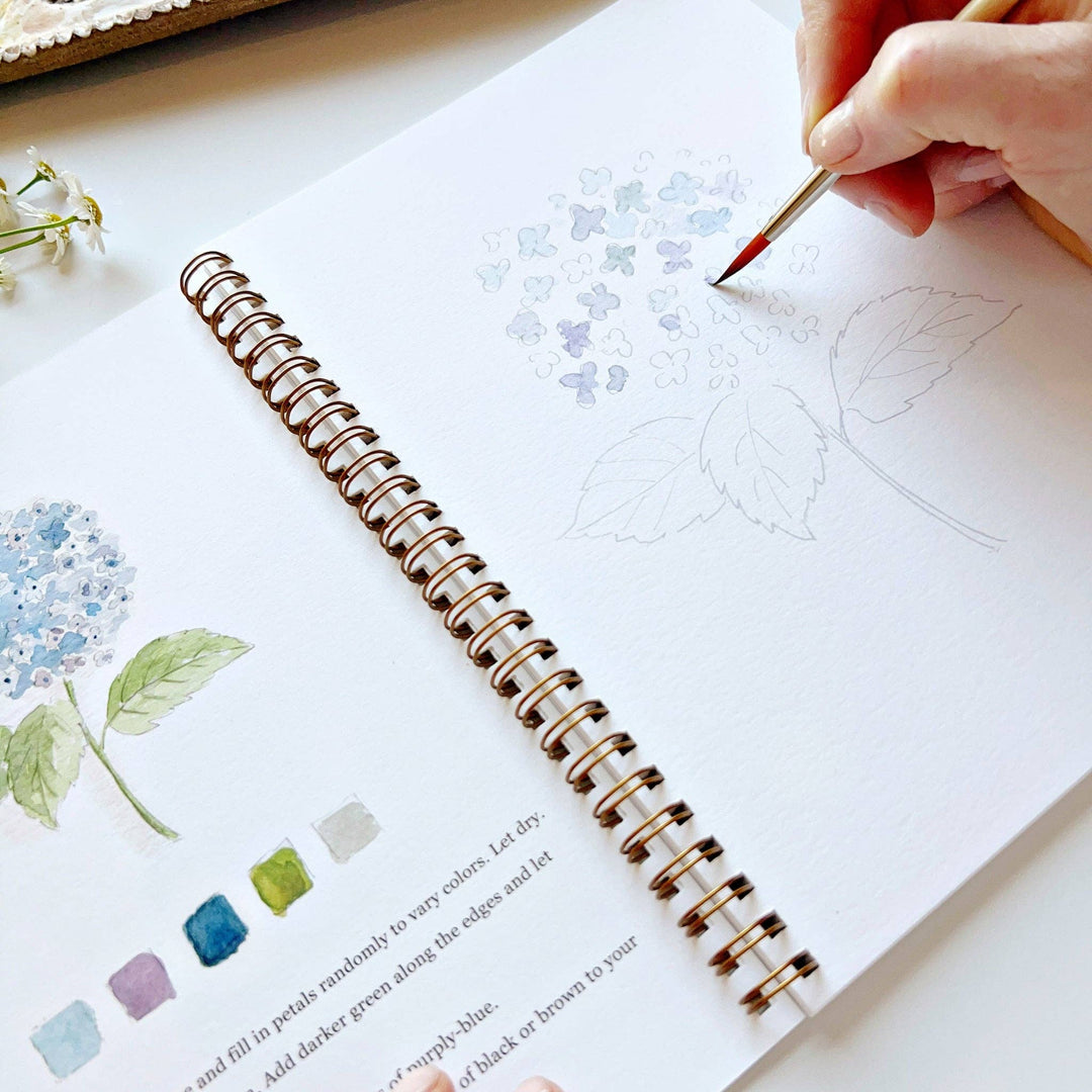 WORKBOOK WATERCOLOR FLOWERS