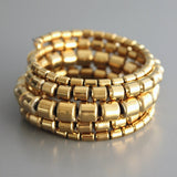 BRACELET GOLD PLATED HEMATITE