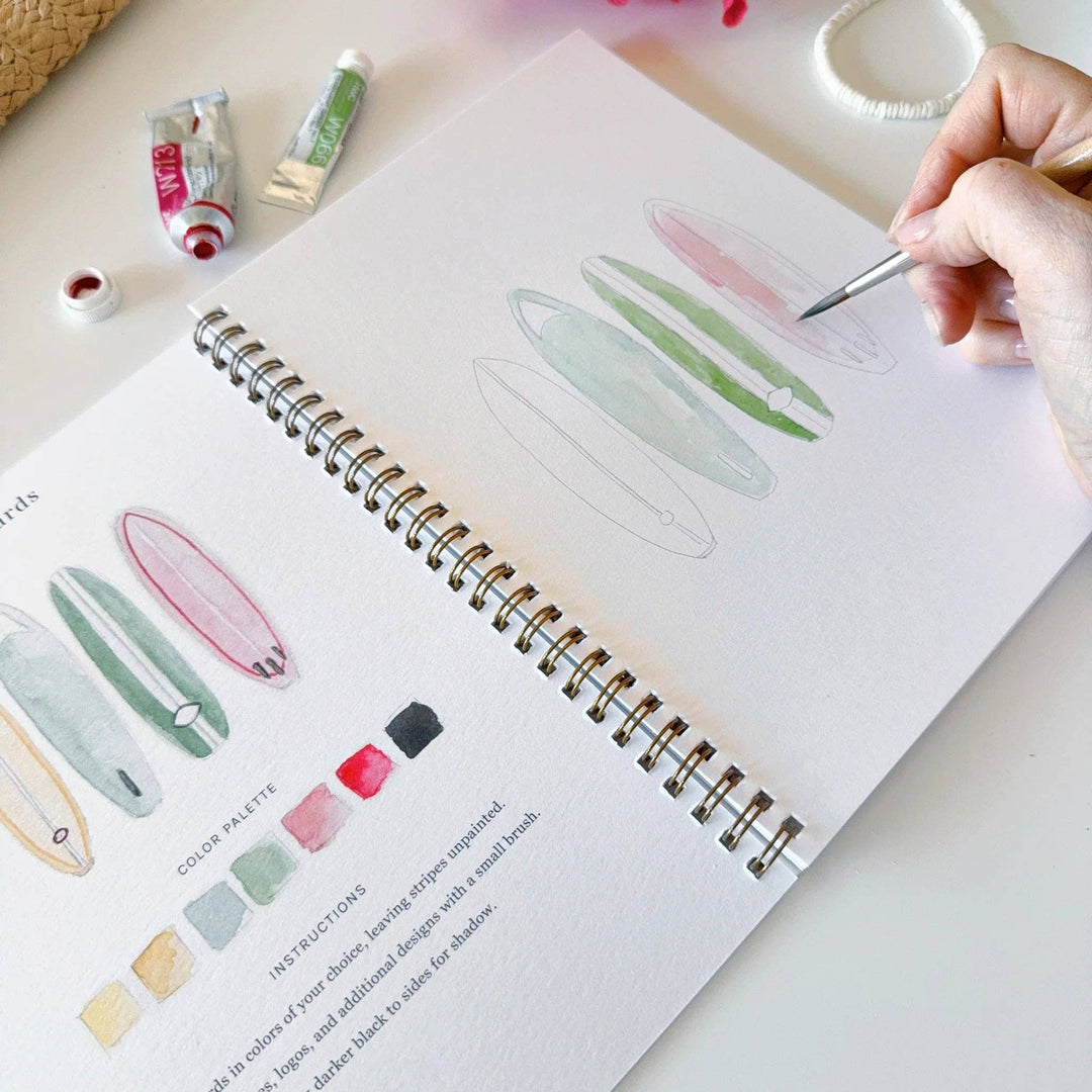 WORKBOOK WATERCOLOR TROPICAL