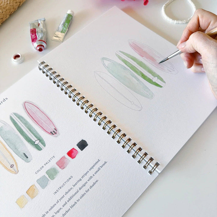 WORKBOOK WATERCOLOR TROPICAL