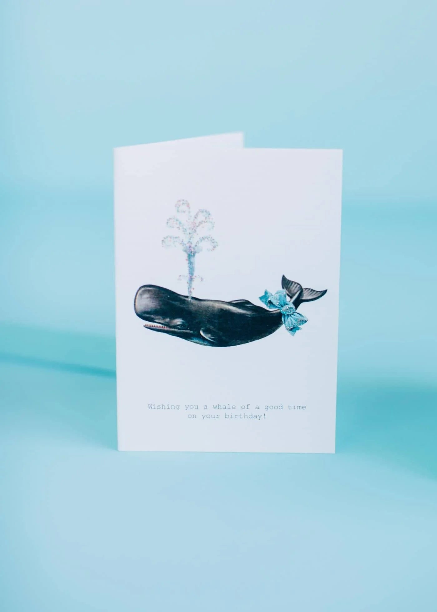 BIRTHDAY GREETING CARD "A WHALE OF A GOOD TIME"