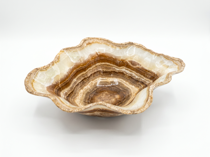 BOWL ONYX AMBER 19L 15W 6.4H
