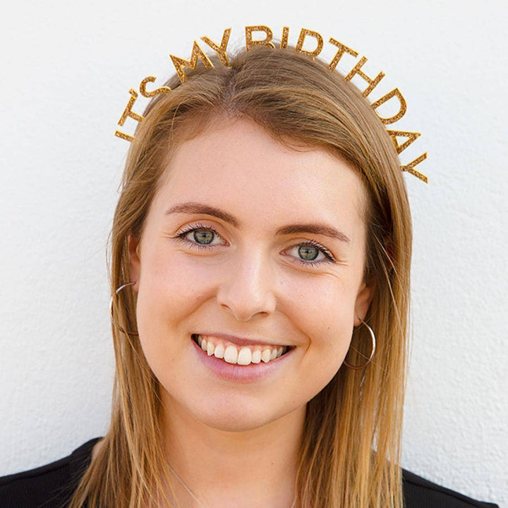 PIN BADGE "HAPPY BIRTHDAY" GOLD