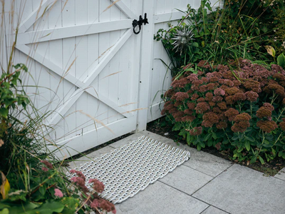 OUTDOOR DOORMAT FOG GRAY SMALL