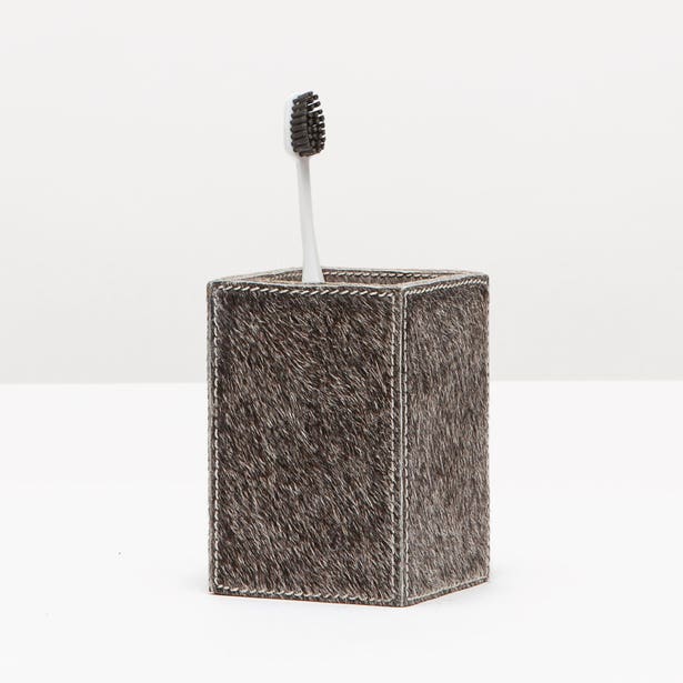 BATH COLLECTION GRAY HAIR-ON-HIDE