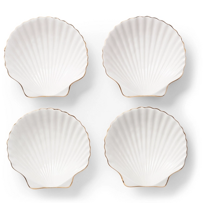 AERIN PLATE APPETIZER SHELL, SET OF 4
