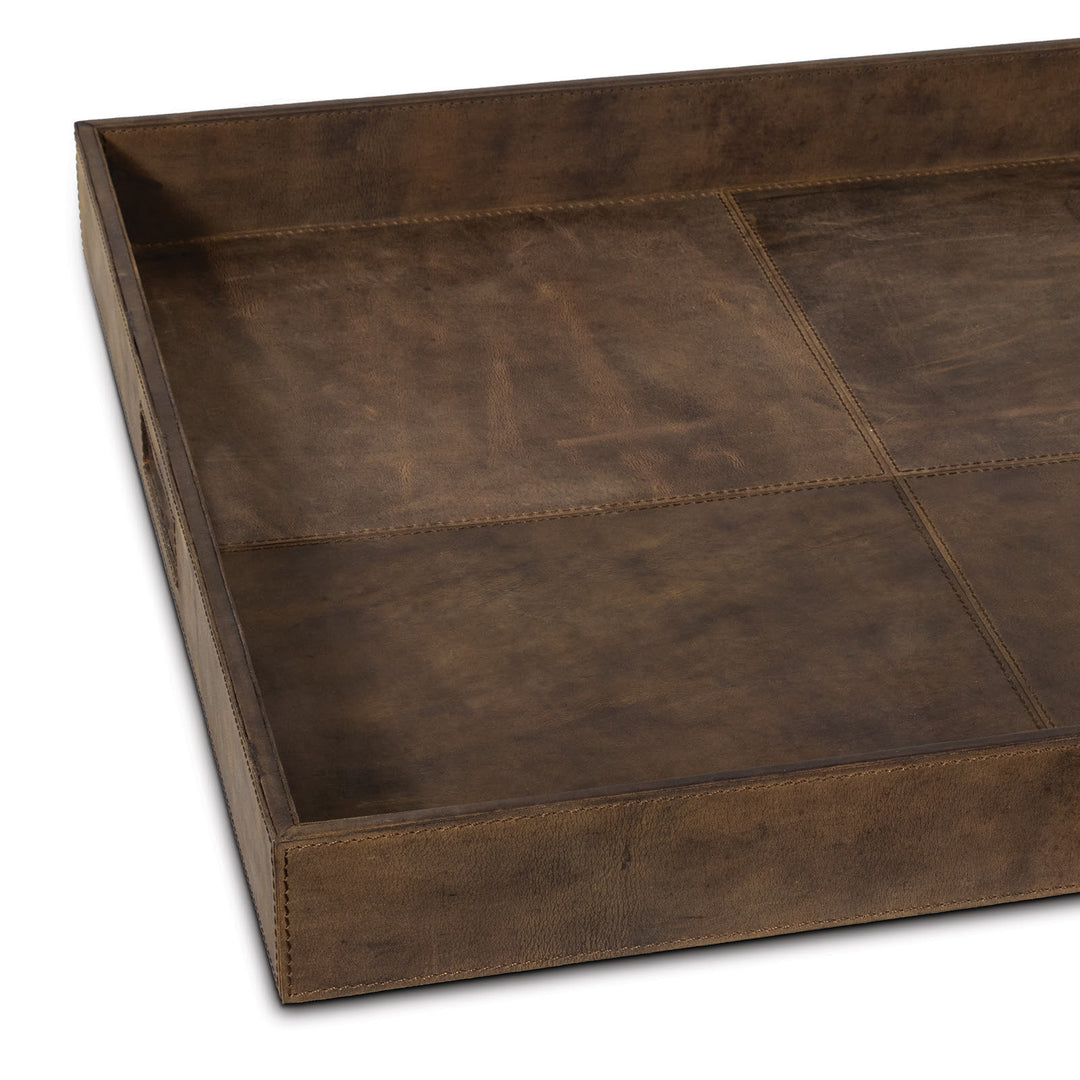 TRAY LEATHER SQUARE