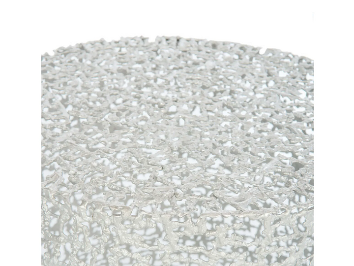 TABLE NICKEL FINISH ROUND #47373