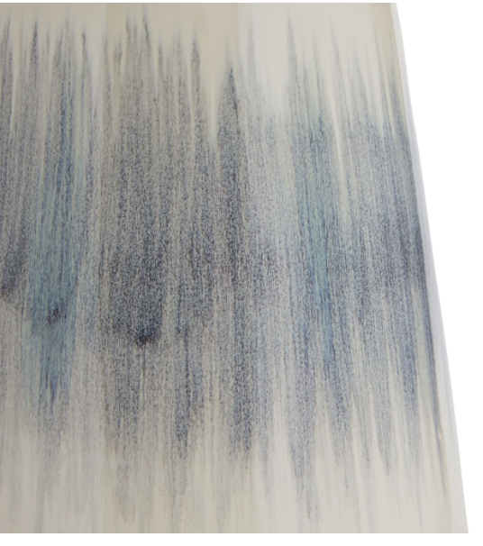 TABLE LAMP TAPERED CERAMIC BLUE HEATHER FINISH (NRD) #51257