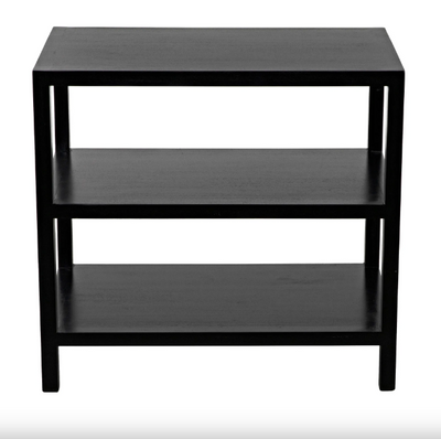 SIDE TABLE 2 SHELF BLACK