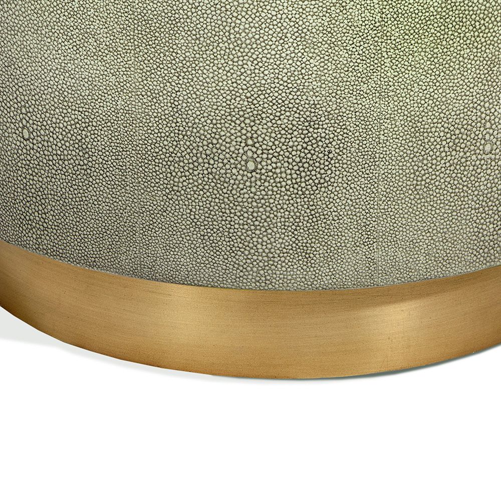 SIDE TABLE ROUND DRUM SHAGREEN #59032 (NRD)