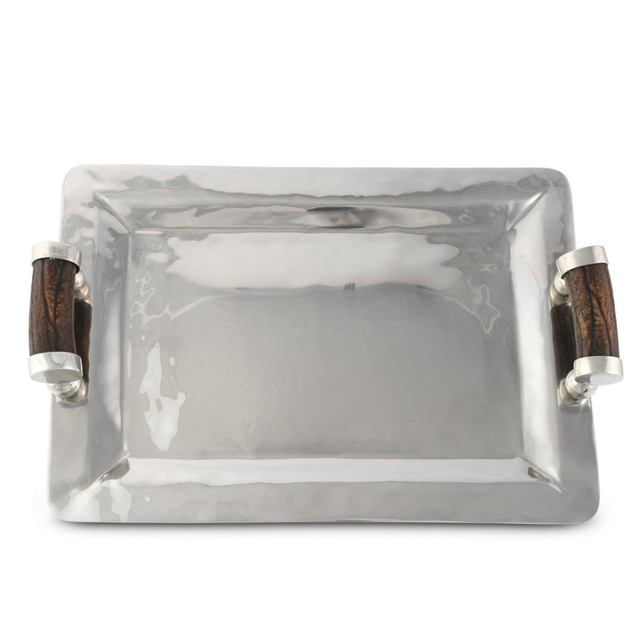 SERVING TRAY S/S COMPOSITE ANTLER