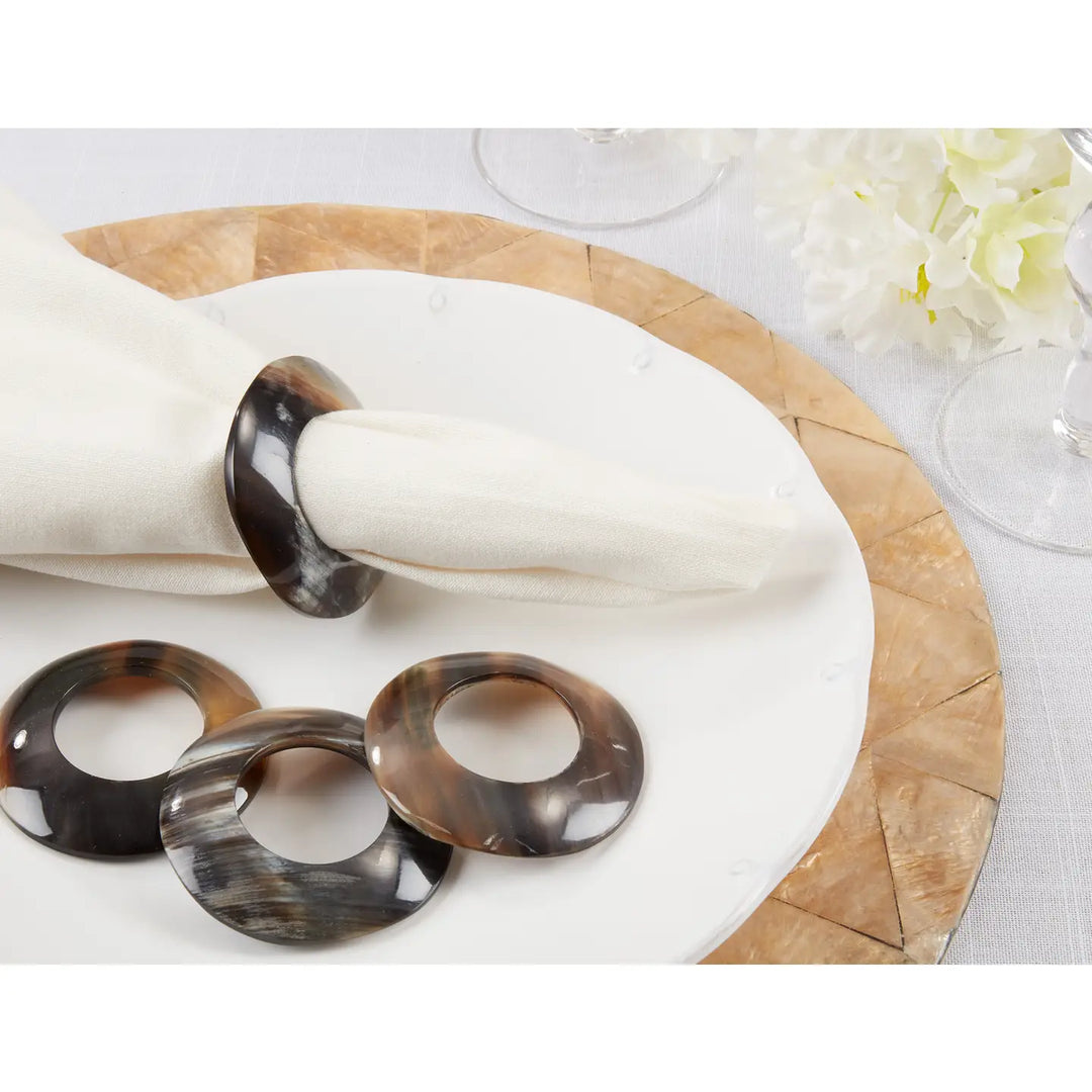 NAPKIN RING ROUND HORN