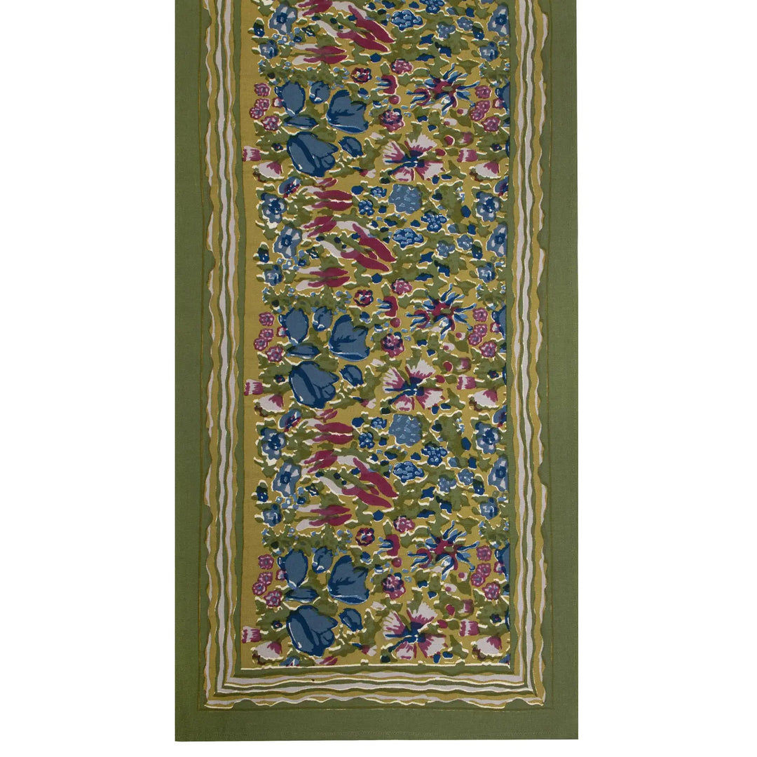 TABLE RUNNER JARDIN BLUE & VERT