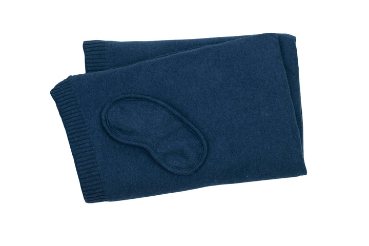 BLANKET/MASK TRAVEL NAVY/TIFFANY