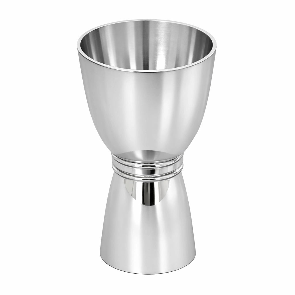 JIGGER DOUBLE RIM SILVER PLATED
