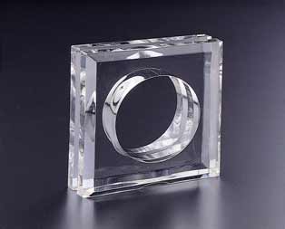 NAPKIN RING SQUARE ACRYLIC