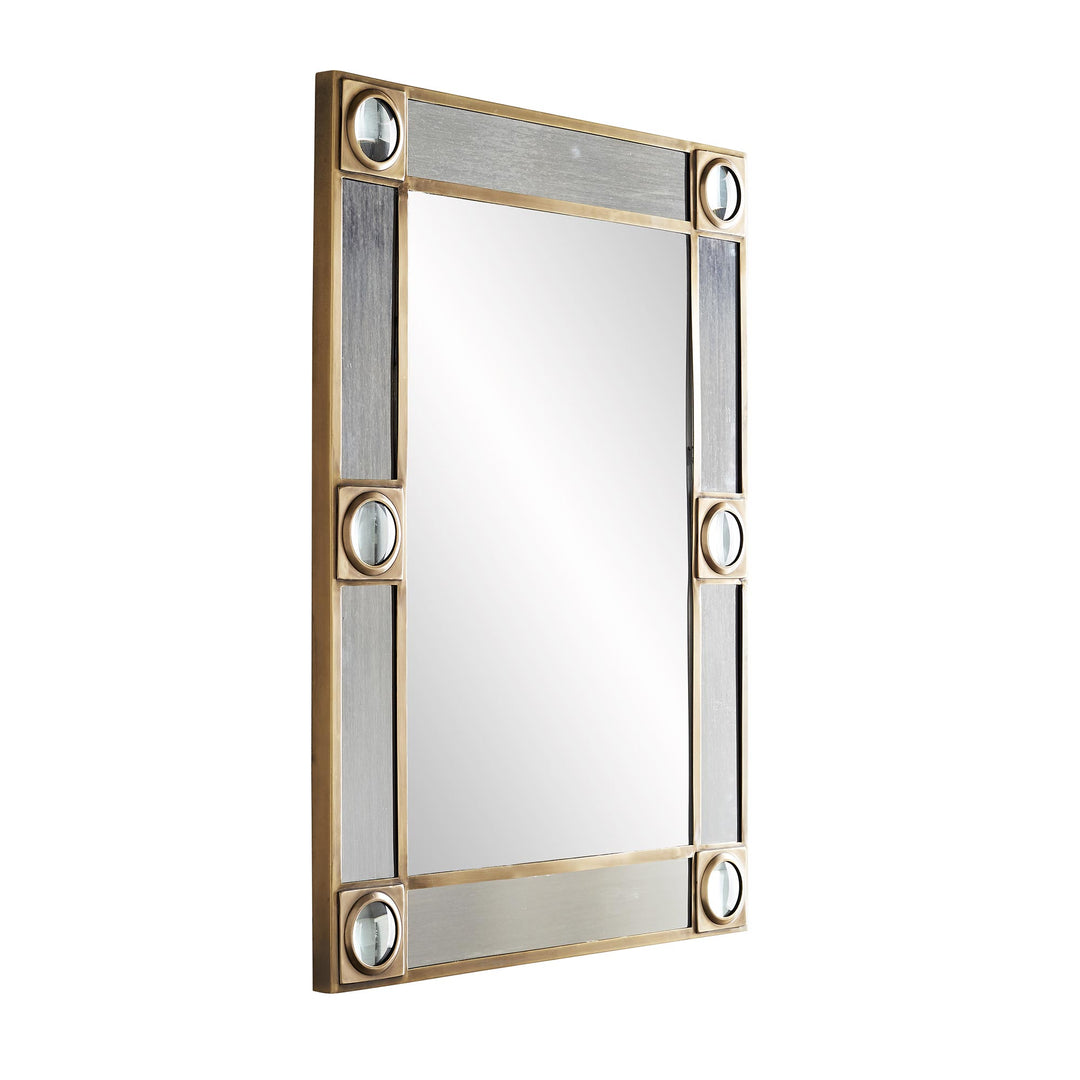MIRROR ANTIQUE BRASS #305
