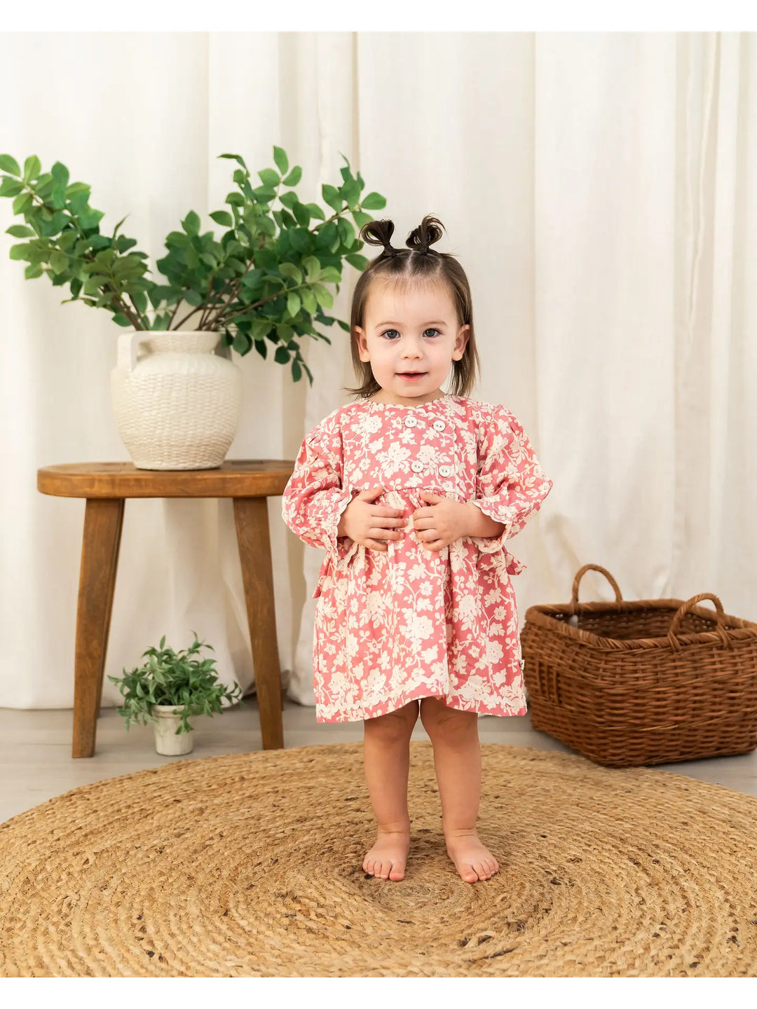 DRESS+BLOOMER PINK FLORAL S/2