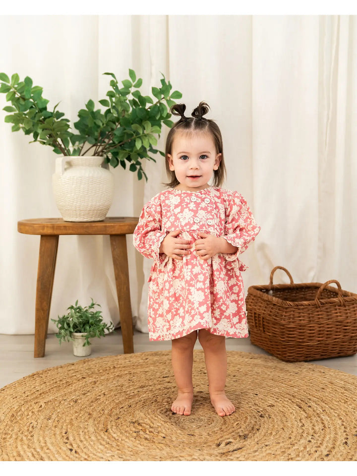 DRESS+BLOOMER PINK FLORAL S/2