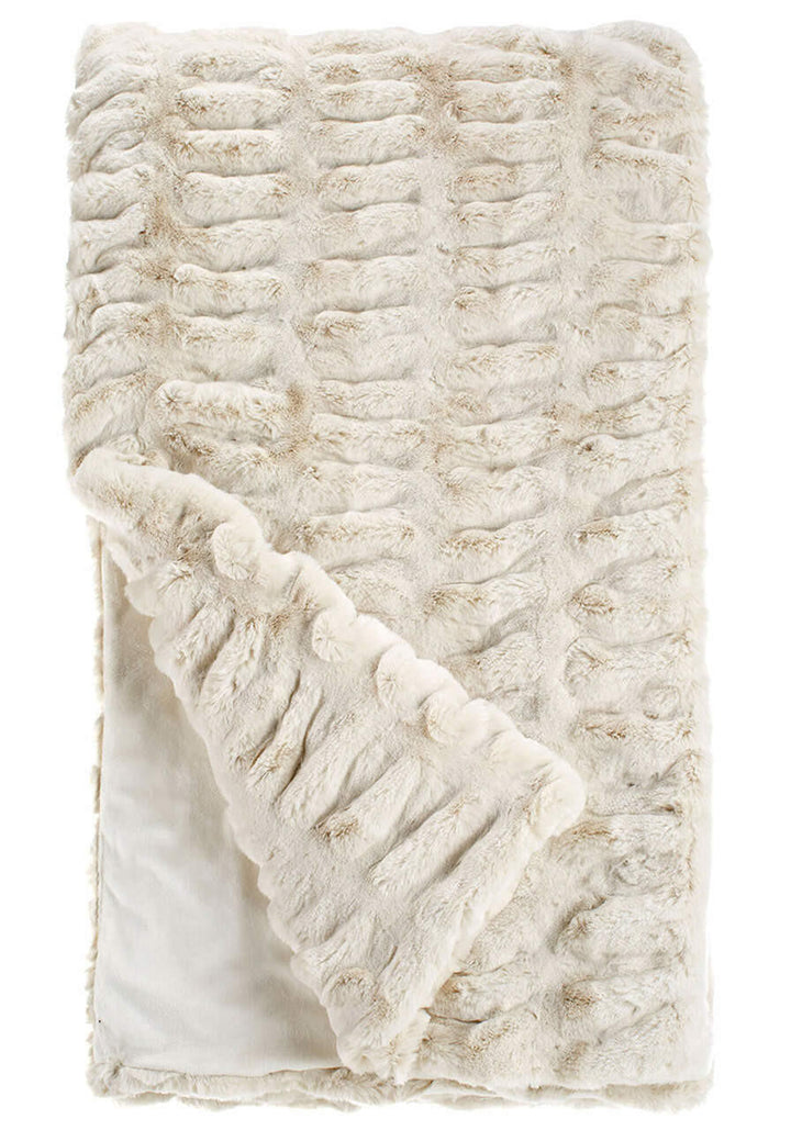 THROW IVORY MINK FAUX FUR #33786