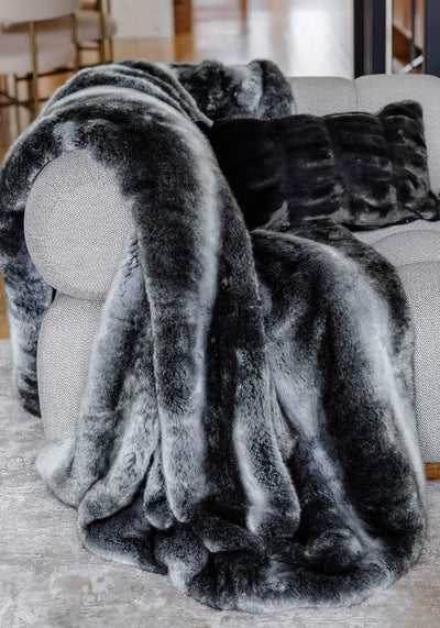 THROW CHINCHILLA FAUX FUR #33787