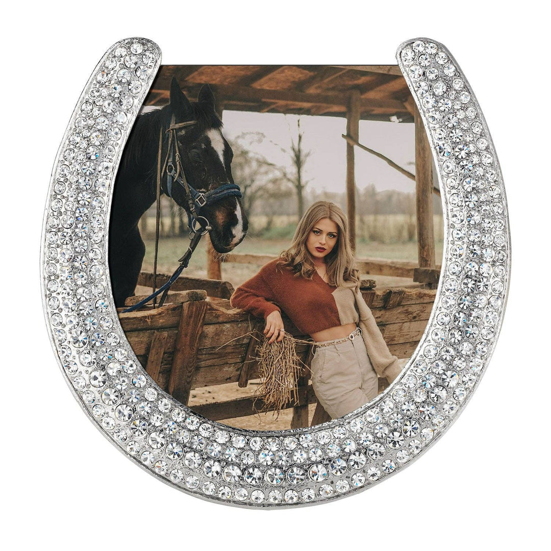 PHOTO FRAME HORSESHOE SILVER